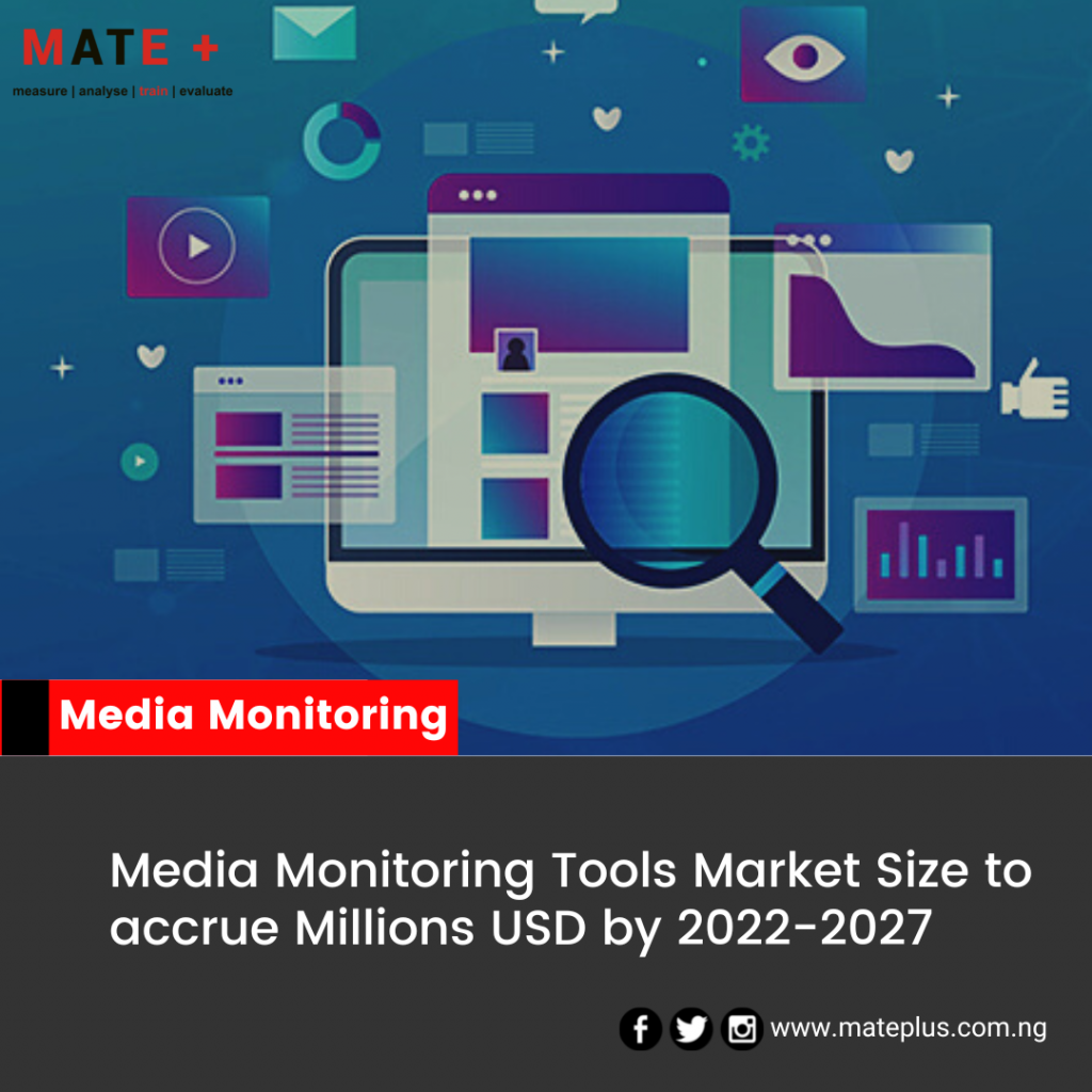 Media Monitoring Tools Market Size to accrue Millions USD by 2022-2027